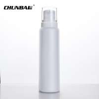 Cosmetic Liquid Soap Bottles Round Plastic Cosmetic White Toner Bottle