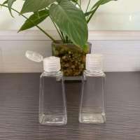 In stock 30ml 50ml 60ml 80ml 100ml empty plastic PET bottle  hand sanitizer bottle with flip top cap