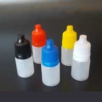 5ml 10ml 15ml 20ml  PE Plastic bottles with Childproof cap e liquid juice dropper bottle