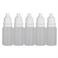 5ml 10ml 15ml 20ml PET e liquid eye drop dropper plastic bottle with childproof screw cap