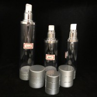 30ml 50ml 120ml Silver Gold Cosmetic Spray Airless bottle for cosmetic packaging