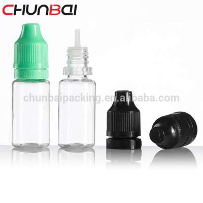 TPD 10ml PET Plastic Bottle Eliquid Ejuice Dropper Bottles With Childproof Tamperproof Cap Paper Tube Packing FDA GMP Factory