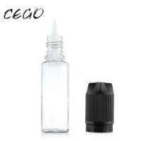 15ml e cig clear pet  ejuice eye liquid squeezable bottle with tamper evident ring