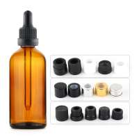 120ml amber e juice essential oil glass bottle with plastic evident ring screw cap