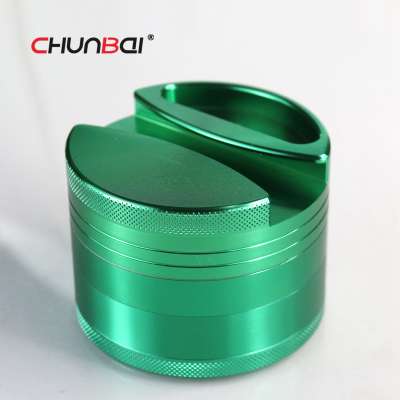 CB Grinder Aluminum Alloy Weed Grinder 4 Parts Smoking Herb Grinder