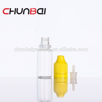 TPD factory 10ml plastic bottle Eliquid 10ml dropper bottles with childproof cap